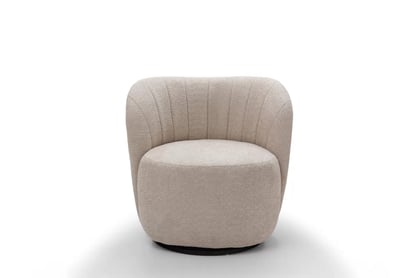 Relaxační křeslo Soya otočné - béžová bouclé Catch Me 02 Křeslo čalouněná Soya obrotowy - béžová boucle Catch Me 02