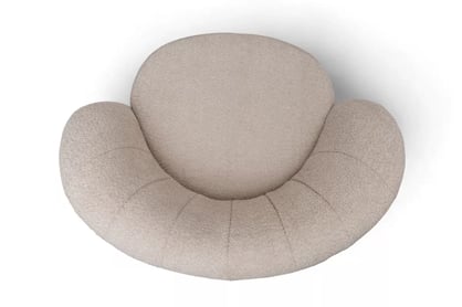 Relaxační křeslo Soya otočné - béžová bouclé Catch Me 02 Křeslo čalouněná Soya obrotowy - béžová boucle Catch Me 02