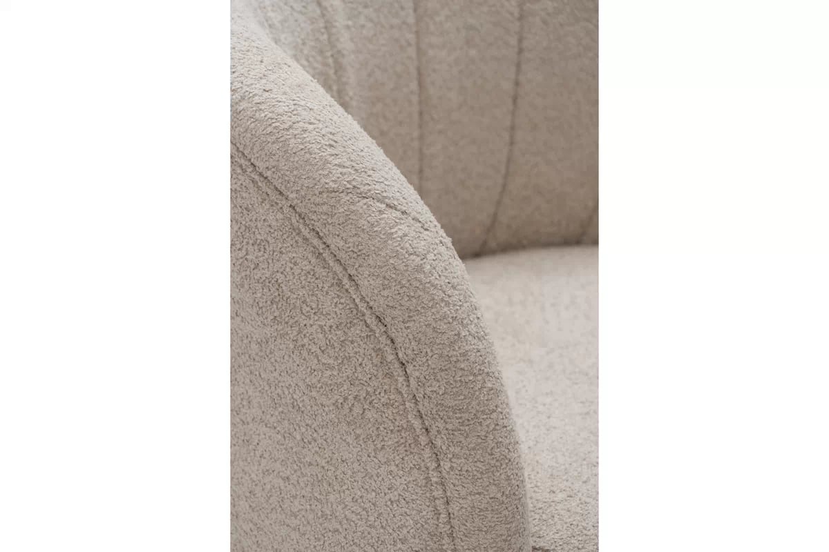 Relaxační křeslo Soya otočné - béžová bouclé Catch Me 02 Křeslo čalouněná Soya obrotowy - béžová boucle Catch Me 02