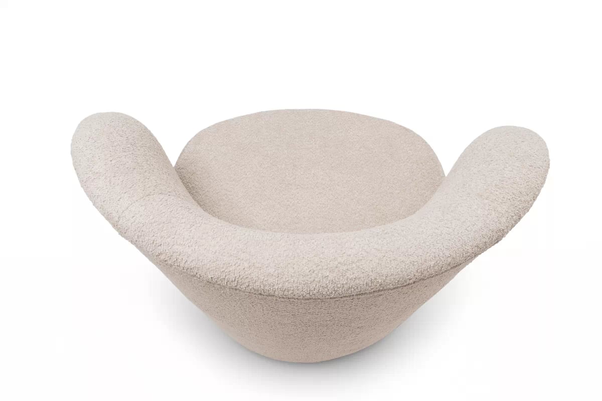 Odpočinkové křeslo Cocoon - béžová bouclé Catch Me 02 Křeslo čalouněná Cocoon - béžová boucle Catch Me 02