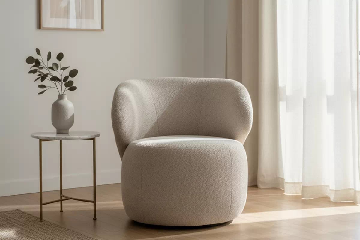 Relaxační křeslo Cocoon otočné  Křeslo čalouněná Cocoon obrotowy 