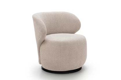 Relaxační křeslo Cocoon otočné - béžová bouclé Catch Me 02