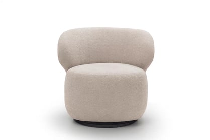 Relaxační křeslo Cocoon otočné - béžová bouclé Catch Me 02 Křeslo čalouněná Cocoon obrotowy - béžová boucle Catch Me 02