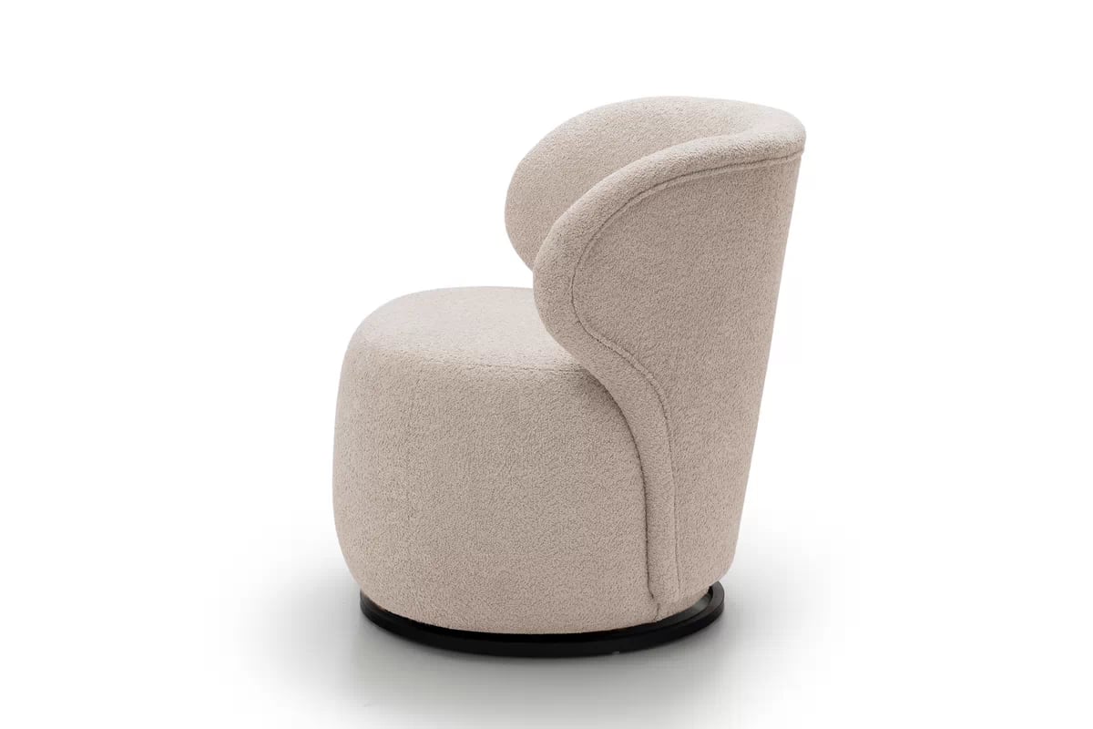 Relaxační křeslo Cocoon otočné - béžová bouclé Catch Me 02 Křeslo čalouněná Cocoon obrotowy - béžová boucle Catch Me 02