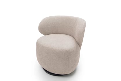 Relaxační křeslo Cocoon otočné - béžová bouclé Catch Me 02 Křeslo čalouněná Cocoon obrotowy - béžová boucle Catch Me 02