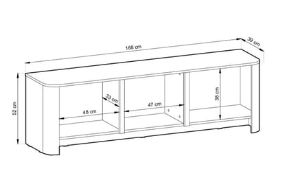 Komplet nábytku pro obývacího pokoje Sorrenti III - dub vicenza Komplet nábytku pro obývacího pokoje Sorrenti III - dub vicenza