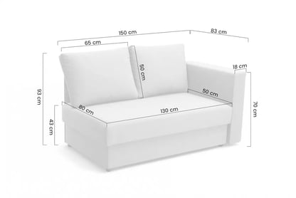 Detská pohovka/posteľ rozkladany s úložným priestorom Maciek - šedý velúr Velvet 3038 1914 Detská pohovka/posteľ rozkladany s úložným priestorom Maciek - šedý velúr Velvet 3038 1914