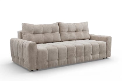 Rozkládací pohovka Calvero - béžový pletený Kiara 852