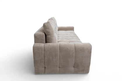 Rozkládací pohovka Calvero - béžový pletený Kiara 852 Pohovka Calvero rozkládací - béžová plecionka Kiara 852