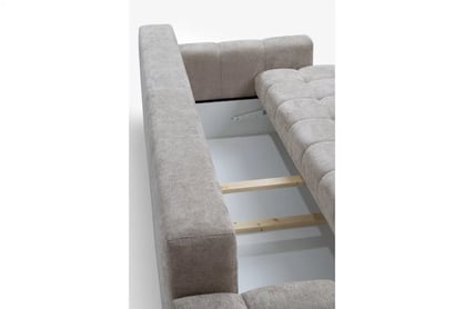 Rozkládací pohovka Calvero - béžový pletený Kiara 852 Pohovka Calvero rozkládací - béžová plecionka Kiara 852