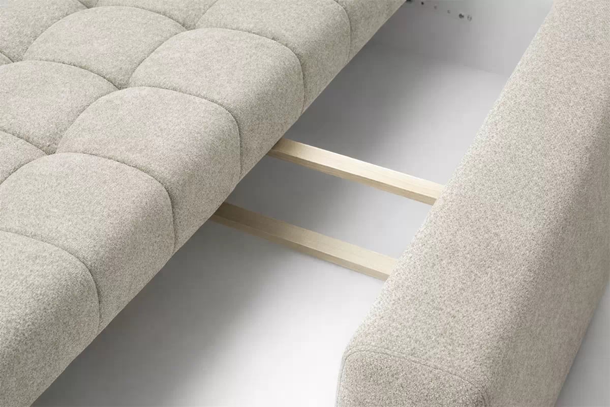 Pohovka Lumaro s rozkládací funkcí - světlý béžový šenil Vibe 06 Pohovka Lumaro rozkládací - béžová šenil Vibe 06