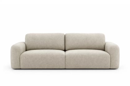 Pohovka Velamo s funkciou spania - svetlý béžový šenil Vibe 06 Pohovka Velamo s funkciou spánku - Vibe 06