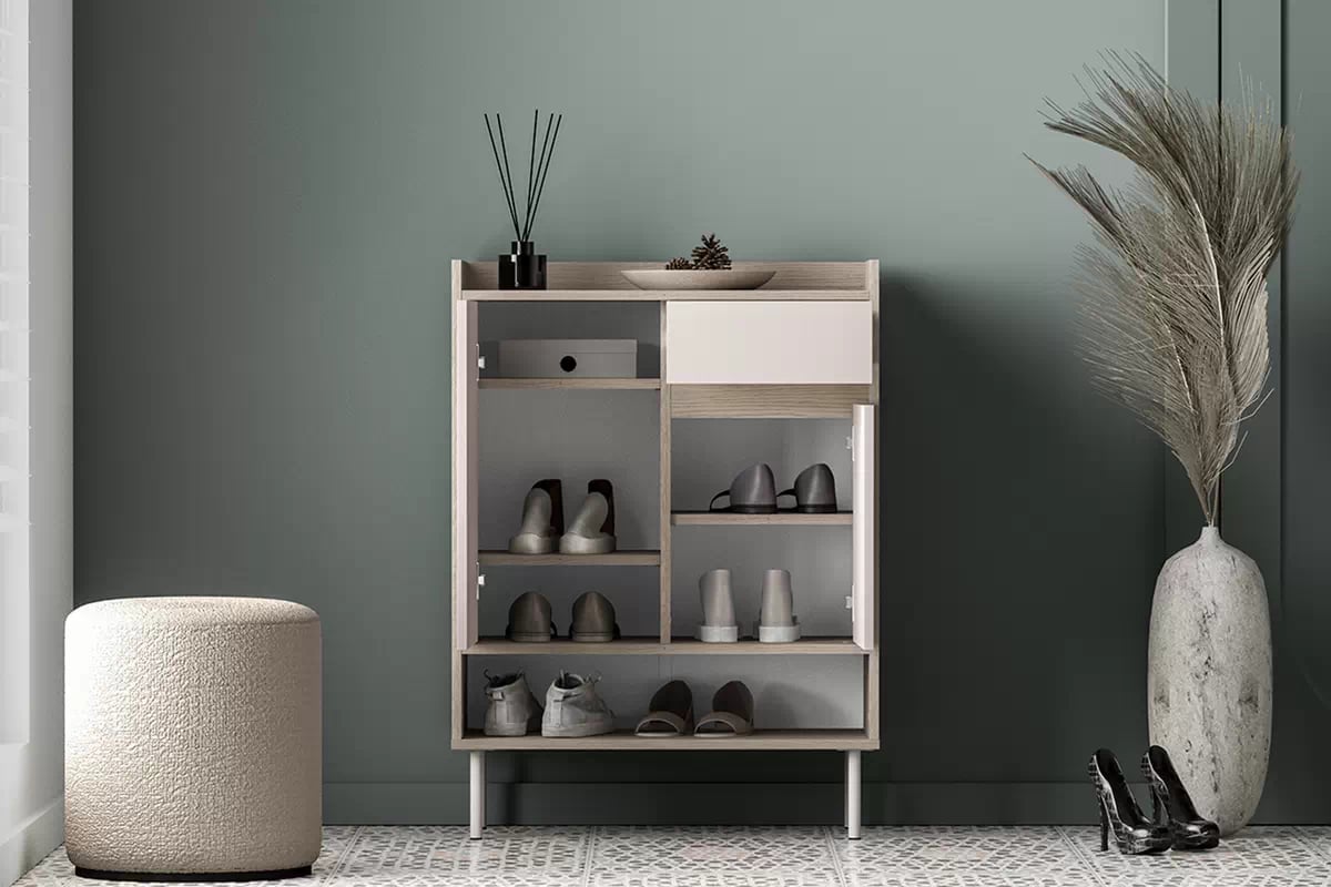 Skrinka na topánky Tivano 03 70 cm - kašmír / Dub cremona - Limitovaná ponuka Skrinka na topánky Tivano 03 70 cm - kašmír / Dub cremona - Limitovaná ponuka