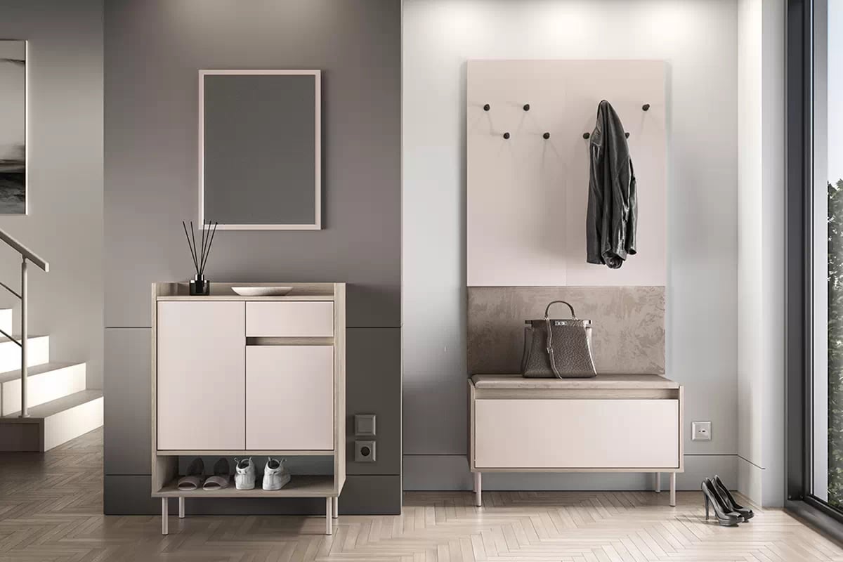 Skrinka na topánky Tivano 03 70 cm - kašmír / Dub cremona - Limitovaná ponuka Skrinka na topánky Tivano 03 70 cm - kašmír / Dub cremona - Limitovaná ponuka