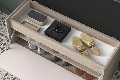 Skrinka na topánky Tivano 05 90 cm - kašmír / Dub cremona - Limitovaná ponuka Skrinka na topánky Tivano 05 90 cm - kašmír / Dub cremona - Limitovaná ponuka