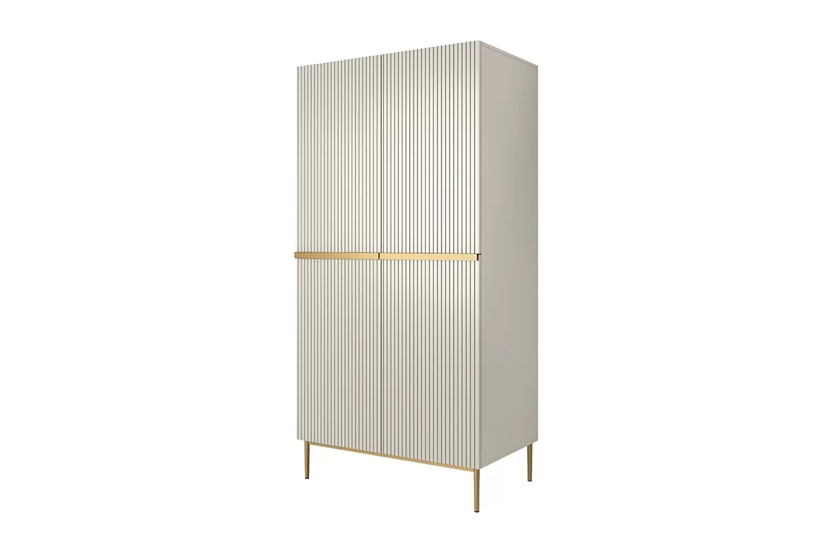 Skriňa Nicole z ukrytymi zásuvkami i metalowymi nogami 100 cm - kašmír / zlote nozki - Limitovaná ponuka expozície Skriňa Nicole z ukrytymi zásuvkami i metalowymi nogami 100 cm - kašmír / zlote nozki - Limitovaná ponuka expozície