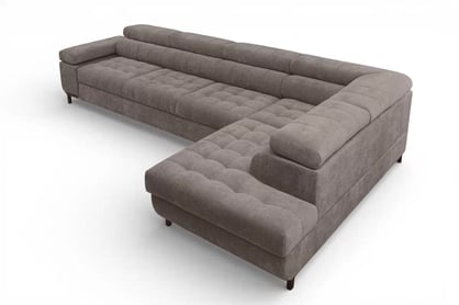 Rohová sedačka Tyrion Maxi s funkciou spania pravá - hnedý šenil Vibe 21 Rohová sedacia súprava Tyrion Maxi s funkciou spánku pravá strana - Hnedý šenil Vibe 21