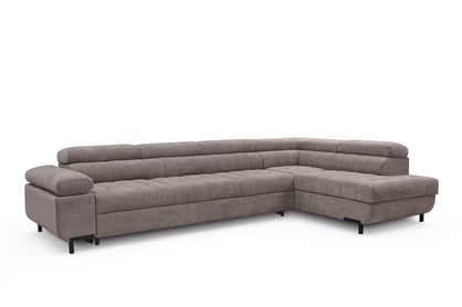 Rohová sedačka Tyrion Maxi s funkciou spania pravá - hnedý šenil Vibe 21 Rohová sedacia súprava Tyrion Maxi s funkciou spánku pravá strana - Hnedý šenil Vibe 21