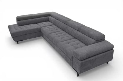 Rohová sedačka Tyrion Maxi s funkciou spania ľavá - sivý šenil Vibe 95 Rohová sedacia súprava Tyrion Maxi s funkciou spánku - Vibe 95