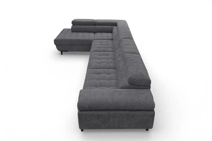 Rohová sedačka Tyrion Maxi s funkciou spania ľavá - sivý šenil Vibe 95 Rohová sedacia súprava Tyrion Maxi s funkciou spánku - Vibe 95