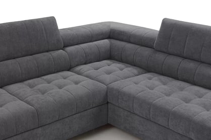 Rohová sedačka Tyrion Maxi s funkciou spania ľavá - sivý šenil Vibe 95 Rohová sedacia súprava Tyrion Maxi s funkciou spánku - Vibe 95