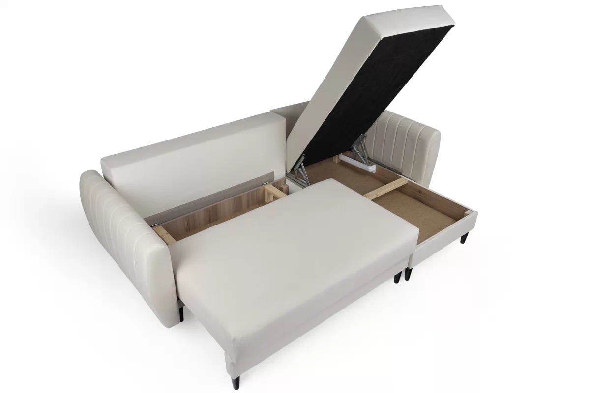 Rozkladacia rohová sedacia súprava Nefios s úložným priestorom Rozkladacia rohová sedacia súprava s úložným priestorom Nefios 