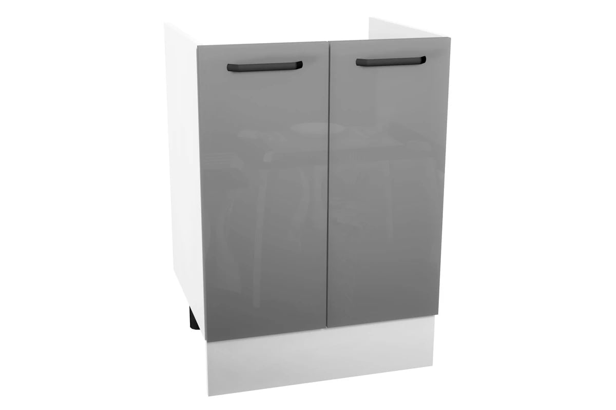 Dřezová dvoudveřová skříňka KAMMONO P4 DZ70 KAMMONO P4 DZ70 - Skříňka pod dřez dvoudveřová - lesk a Supermat