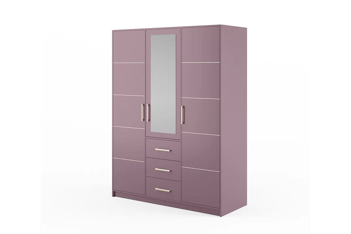 Skříň Bali s nástavcem 147 cm - švestka skříň Bali II D3 - švestka