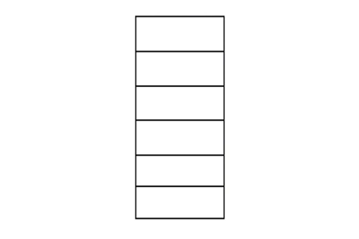 Kancelářská skříň Offi OF-DR6 70 cm s centrálním zámkem Skříň kancelářská dvoudveřová