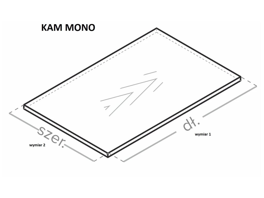 KAMMONO deska z desky P2 100x100 cm KAMMONO MN FOR GR=18 POLEPENÝ LFPT - Formovaný kus z desky P2 Laminát 18mm - KAM Nábytek