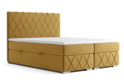 Boxspring postel Feba s úložným prostorem 160x200 cm postel s přešitím