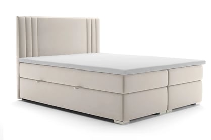 Boxspring postel Cyntia 180x200 cm čelo s přešitím