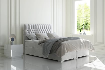 Boxspring posteľ s úložným priestorom Gaja 180x200 Posteľ glamour