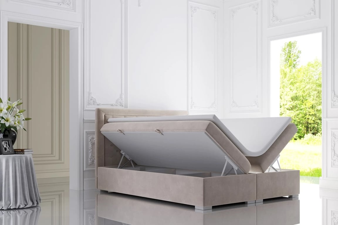 Boxspring posteľ s úložným priestorom Ofelia 180x200 Posteľ z pojemnikami na posciel 