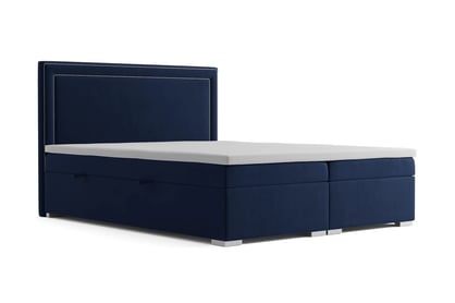 Boxspring posteľ s úložným priestorom Adelino 180x200 ciemne Posteľ do  spálne  180x200 