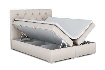 Boxspring posteľ Izyda s úložným priestorom - 180x200 cm Posteľ 180x200 