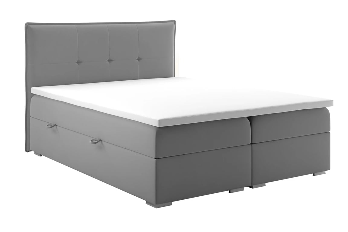 Boxspring posteľ s úložným priestorom Ethan 160x200 Posteľ z materacem 