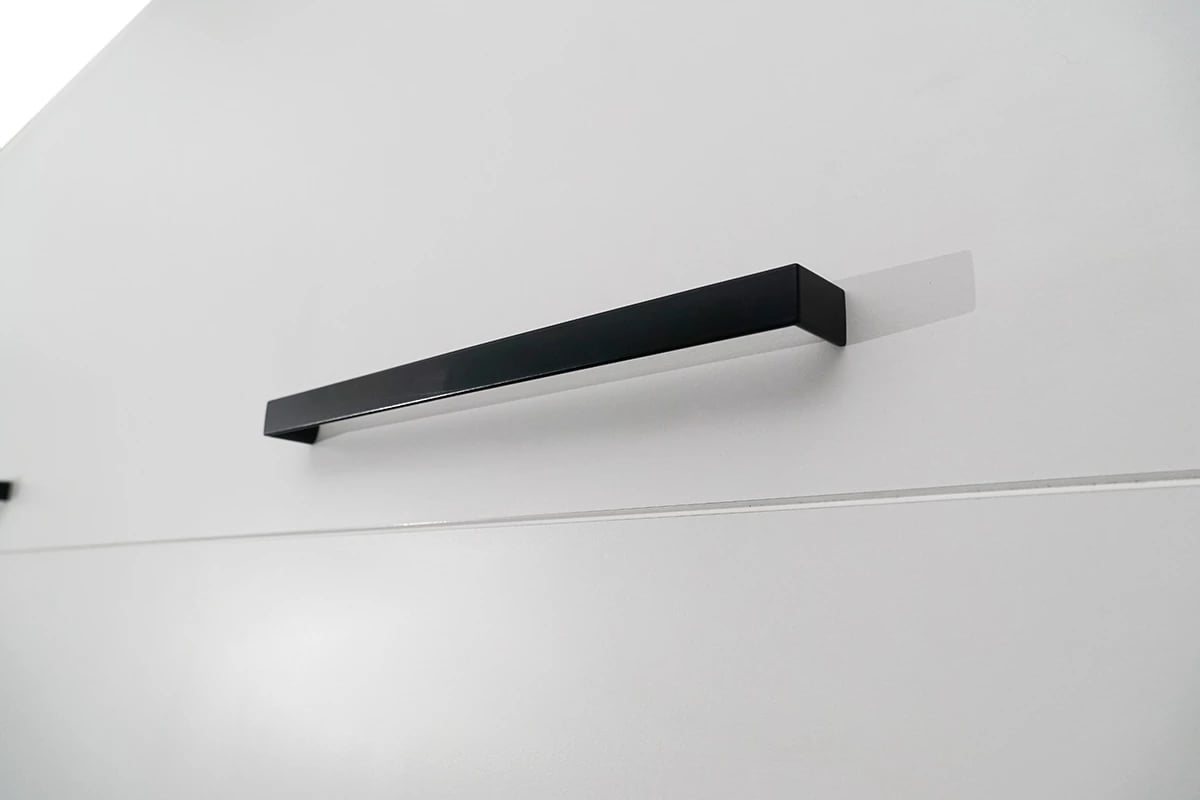 Nábytková zostava Modern - biely mat Sklápacia posteľ s úchytkami