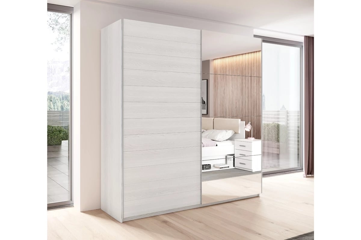 Skriňa s posuvnými dverami Galaxy 69 - abisko ash - 270 cm Skriňa so zrkadlom