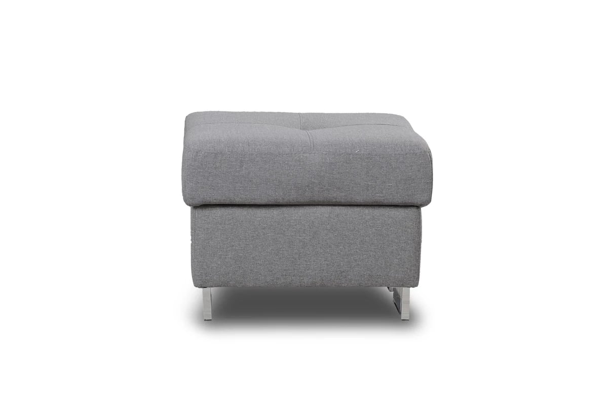 Taburetka s úložným priestorom Annabelle L II - chrómové nožičky Taburet z miekkim siedziskiem 