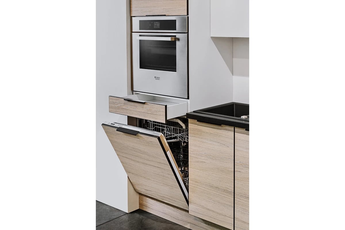 Horní kuchyňská skříňka Kammono K2 NWPKD60.1SS/61 nad myčku pro vestavbu kompaktní trouby Nábytek do kuchyně kammono 