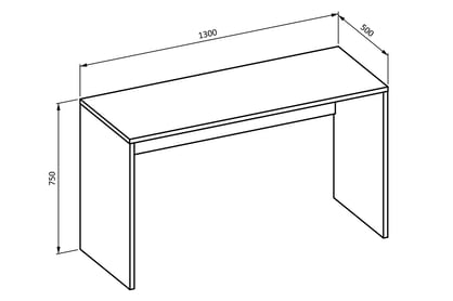 Psací stůl Agapi 130 cm - přírodní dub grand moderní Psací stůl Agapi 