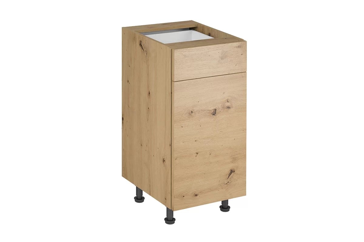 Skrinka Kuchynská dolná Langen D40S1 jednodverová z szuflada - Dub artisan Langen D40S1 Skrinka dolná so zásuvkou
