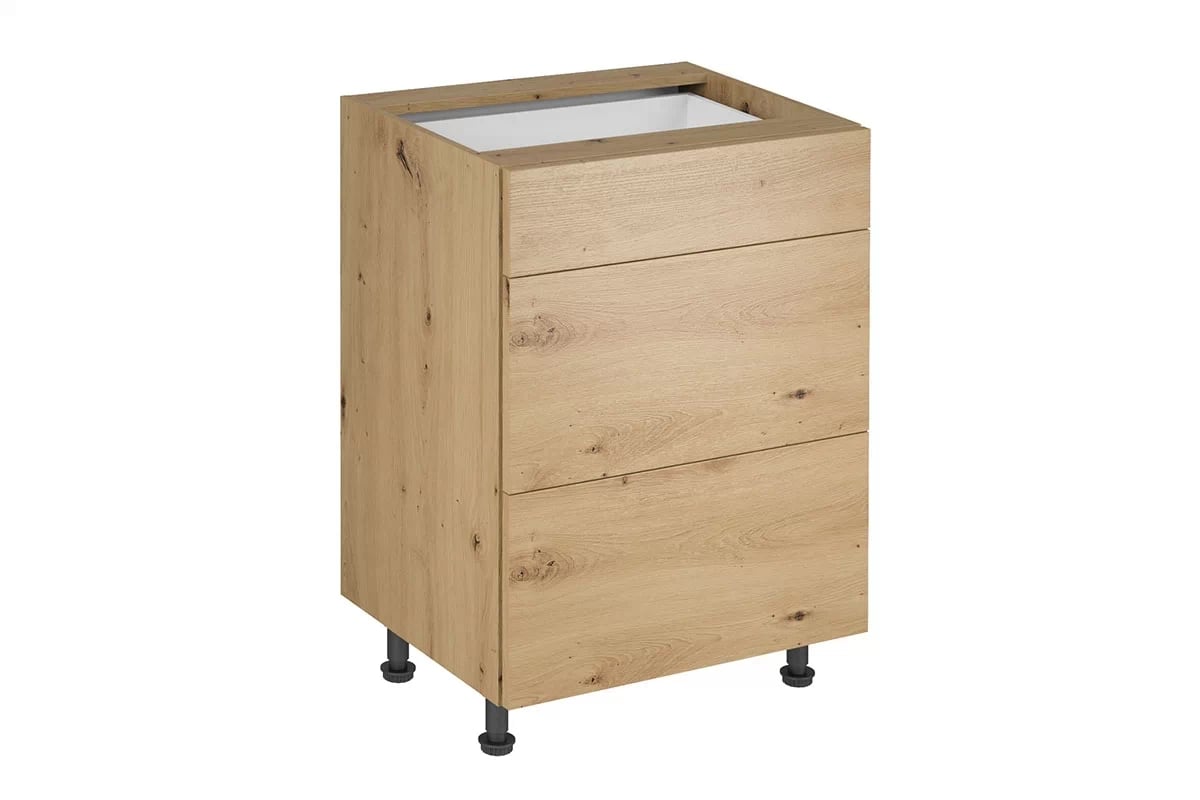 Skrinka Kuchynská dolná Langen D60S3 s tromi zásuvkami - Dub artisan Langen D60S3 Skrinka dolná so zásuvkami