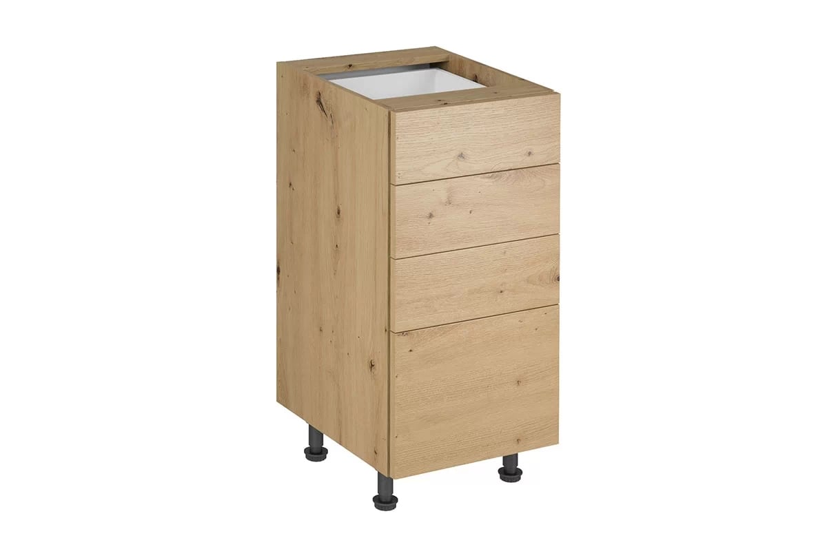 Skrinka Kuchynská dolná Langen D40S4 so štyrmi zásuvkami - Dub artisan Langen D40S4 - Skrinka dolná so zásuvkami