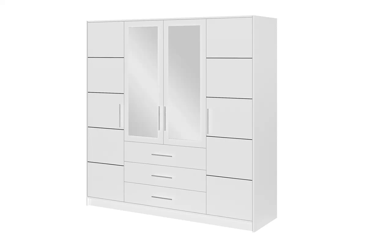 Šatníková skriňa Bali 196 cm - biela Skriňa Bali D4 