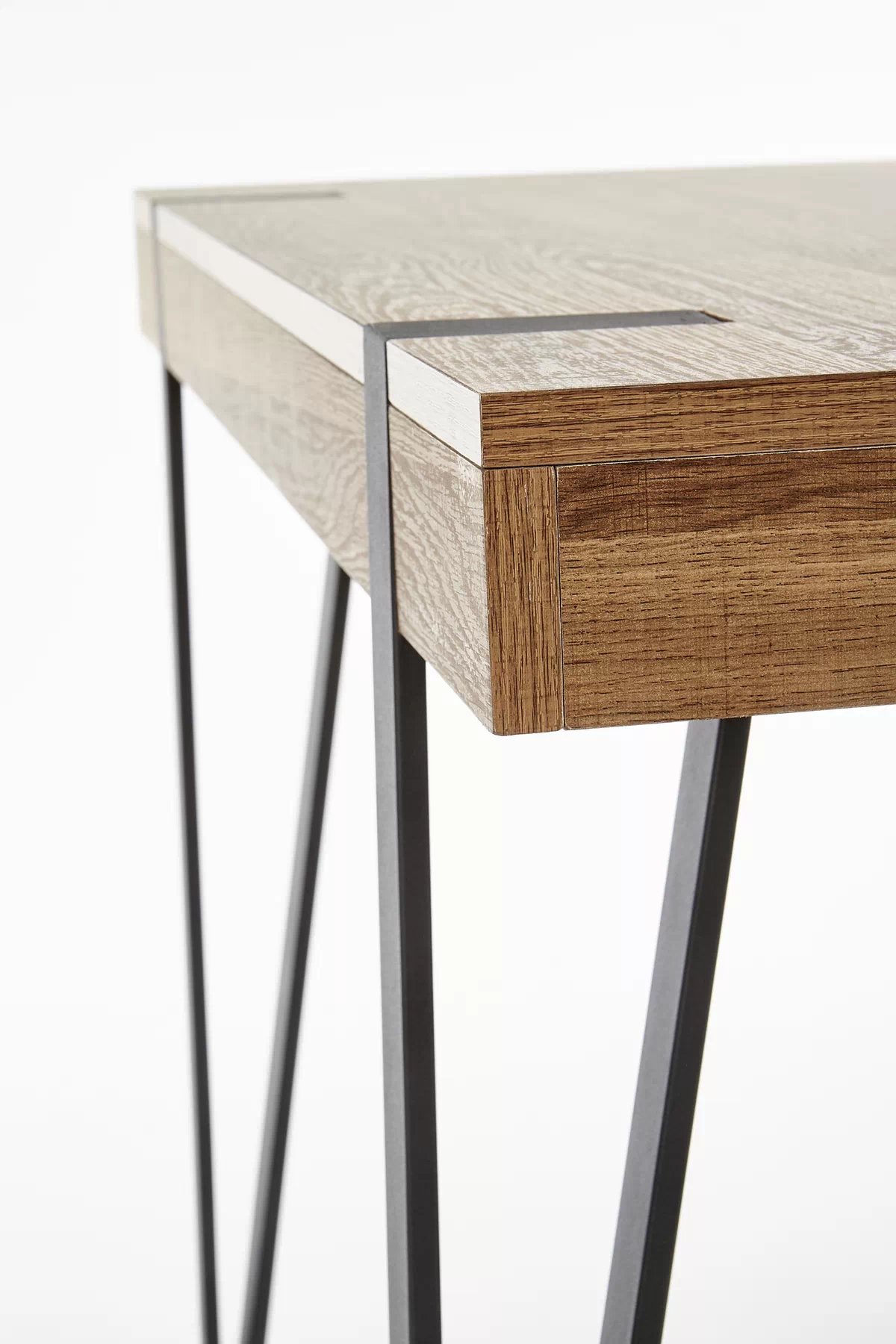 Psací stůl B39 110 cm se zásuvkou - černý / ořech med b39 Psací stůl Černý / Ořech medový