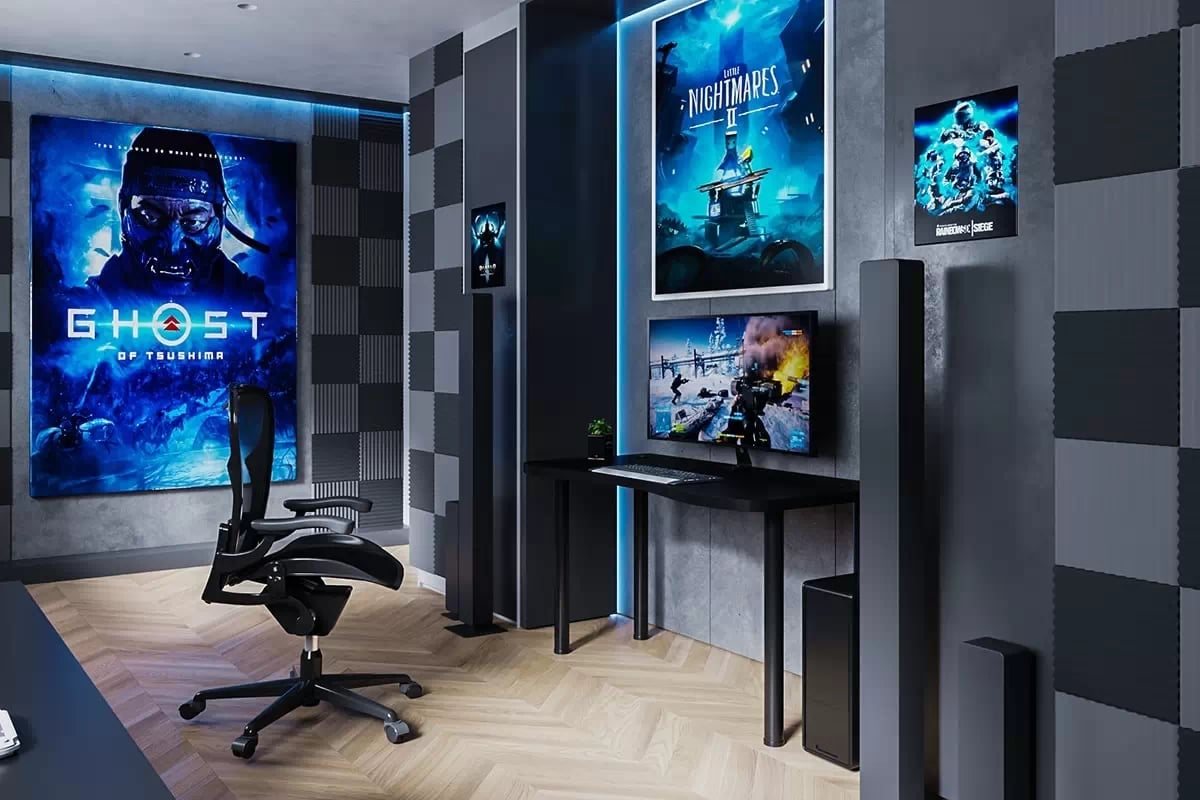 Polohovateľný PC stôl Alin 120 cm - čierna Písací stôl gamingowe Alin 120 cm z regulacja wysokosci - Čierny 