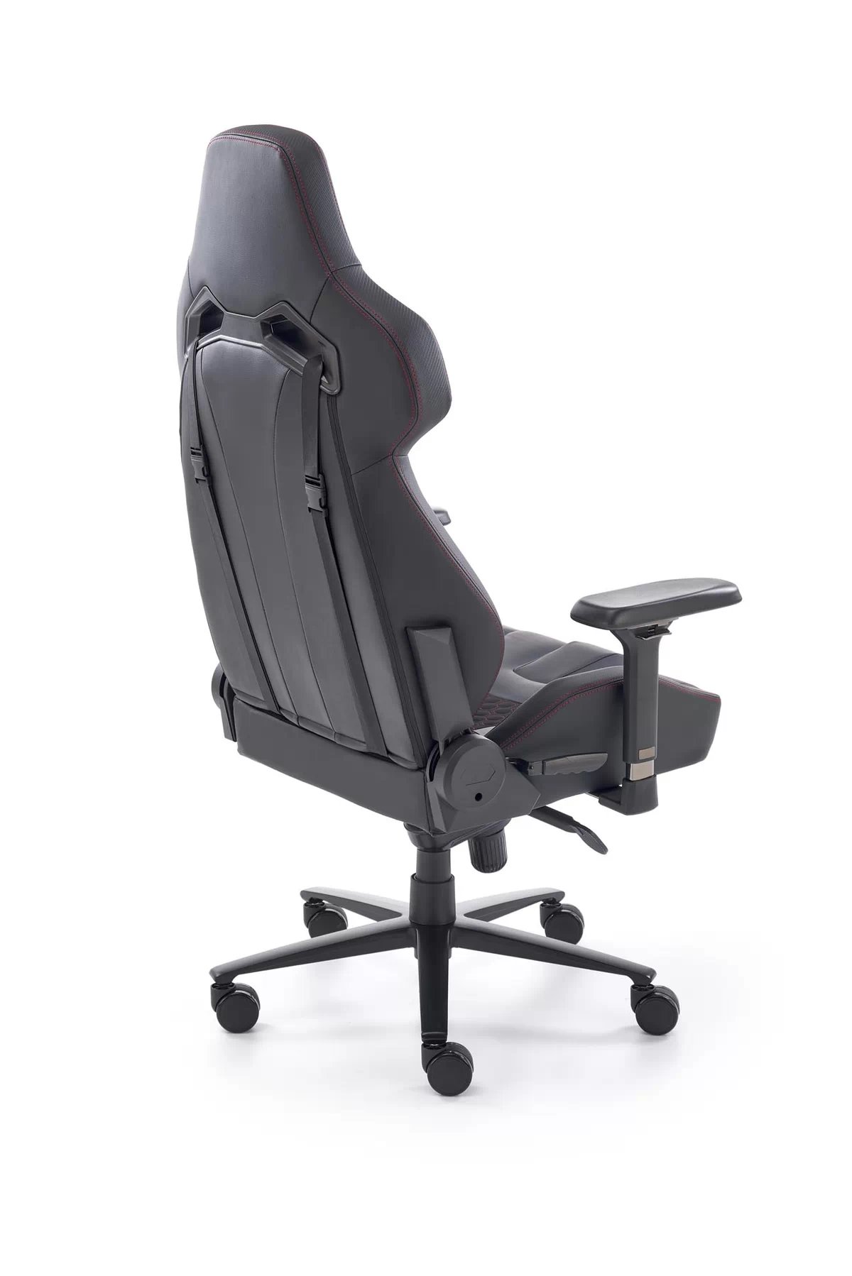 Otočná ergonomická kancelářská židle Domik - tmavě šedá / černá baldur Křeslo gabinetowy c.popelavá / černá