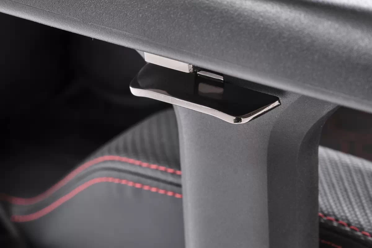 Otočná ergonomická kancelářská židle Domik - tmavě šedá / černá baldur Křeslo gabinetowy c.popelavá / černá